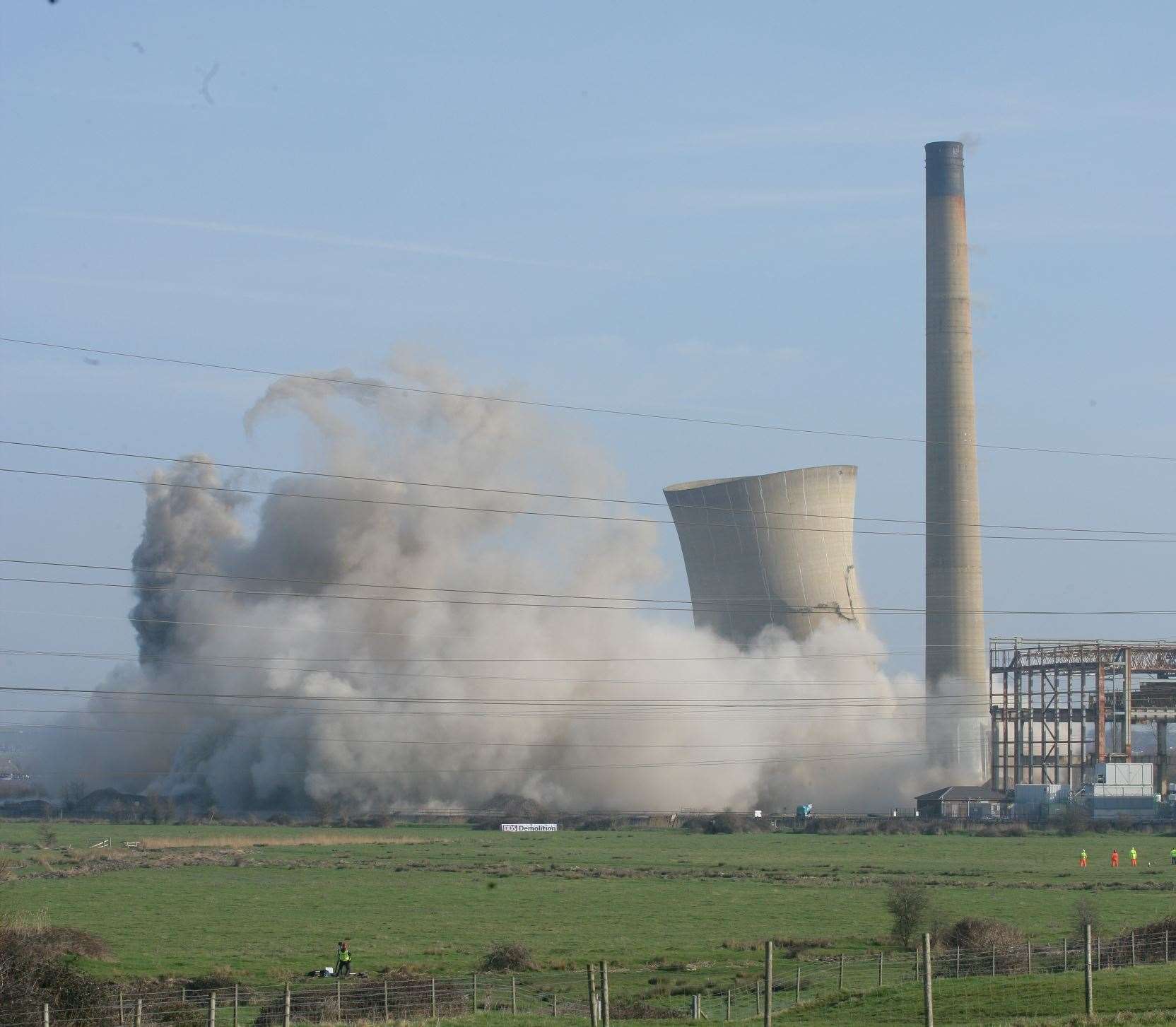 Richborough Power Station was demolished on March 11 2013. Picture: Martin Apps