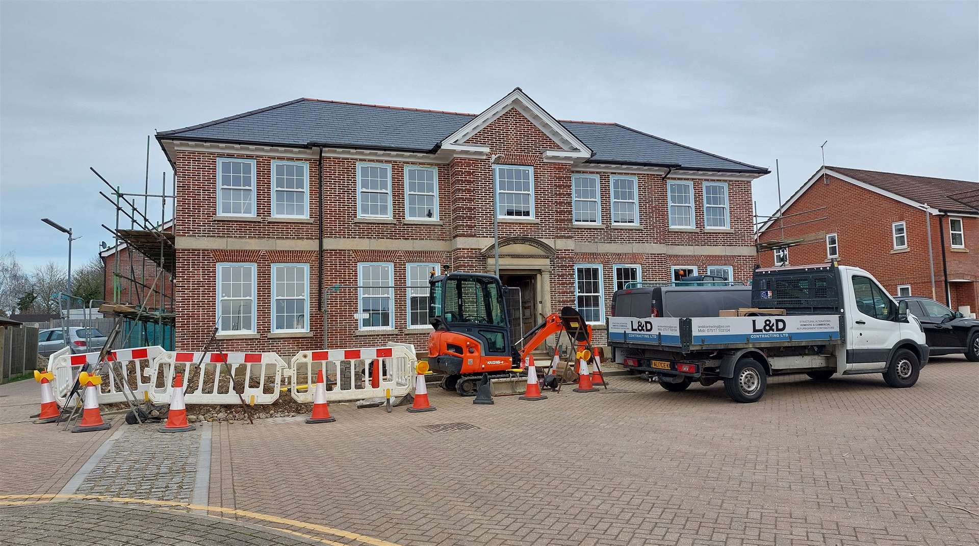 The front of the building has now been restored