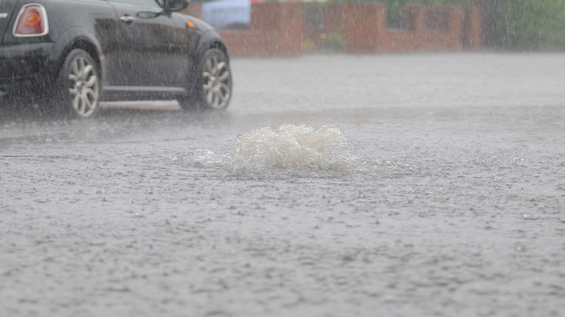 Heavy rain. Stock picture.