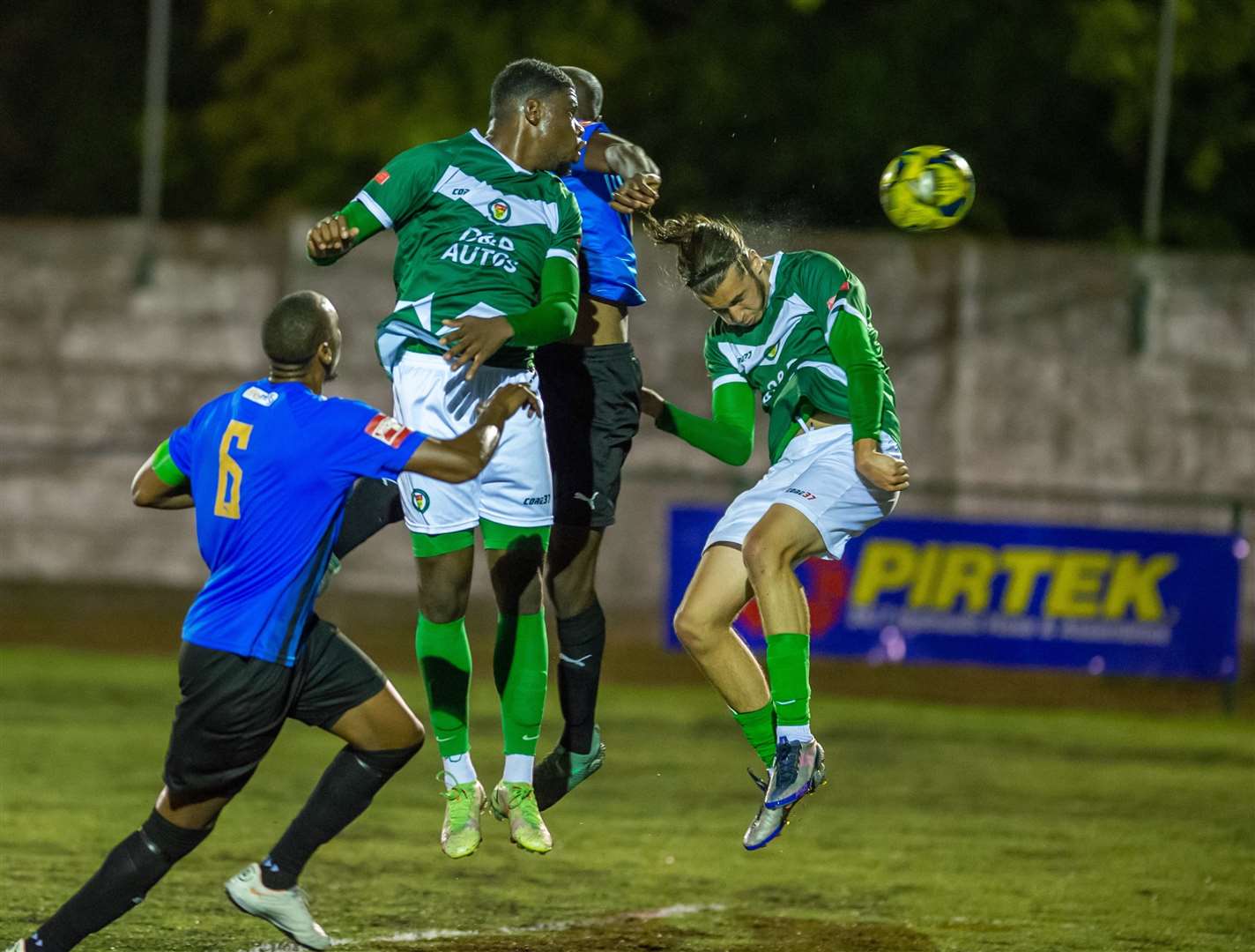 George Nikaj scores Ashford's winner against Sevenoaks. Picture: Ian Scammell