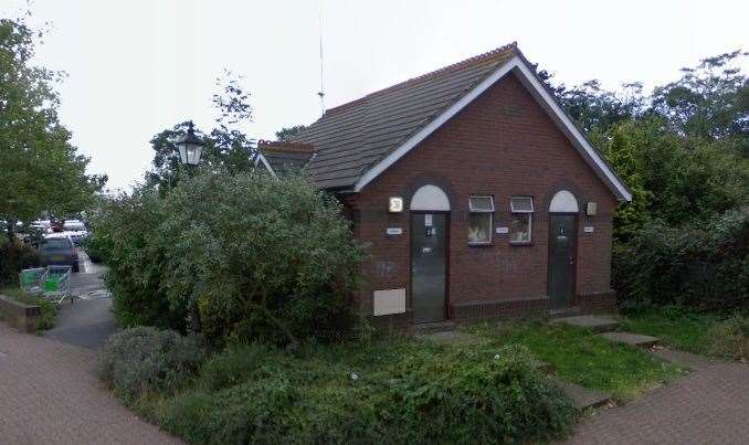 The toilet block in Station Road, Swanley, before it was converted into the Cotton Mill Micro Pub