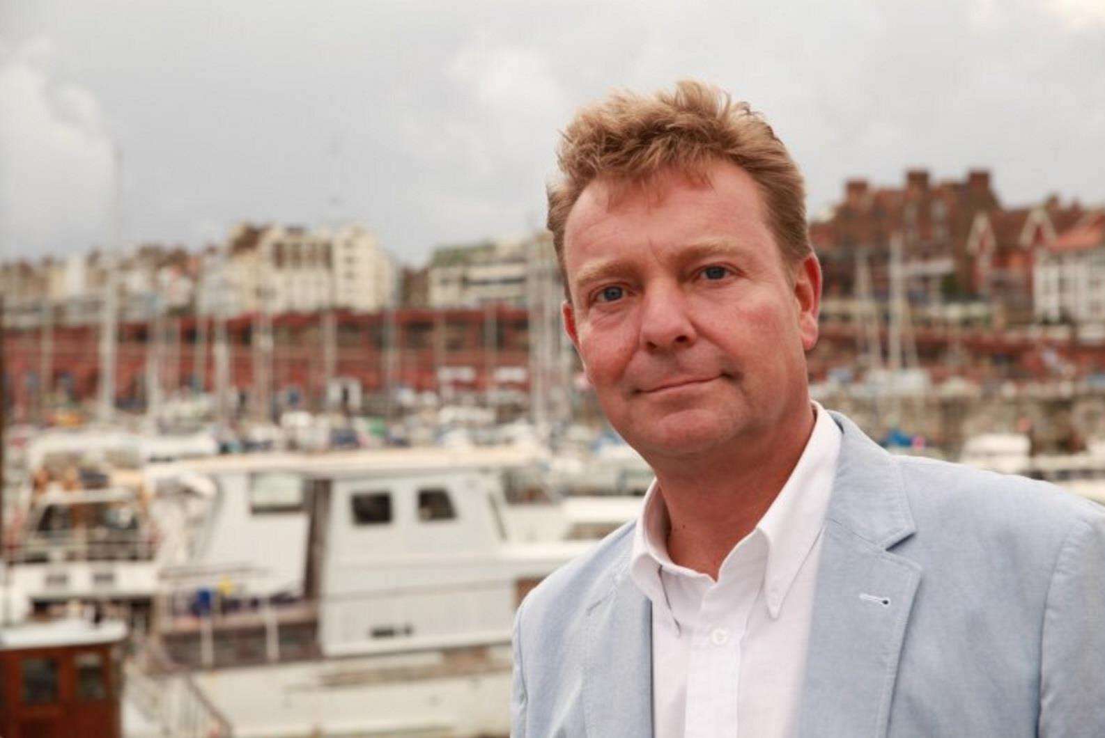 Craig Mackinlay at Ramsgate harbour