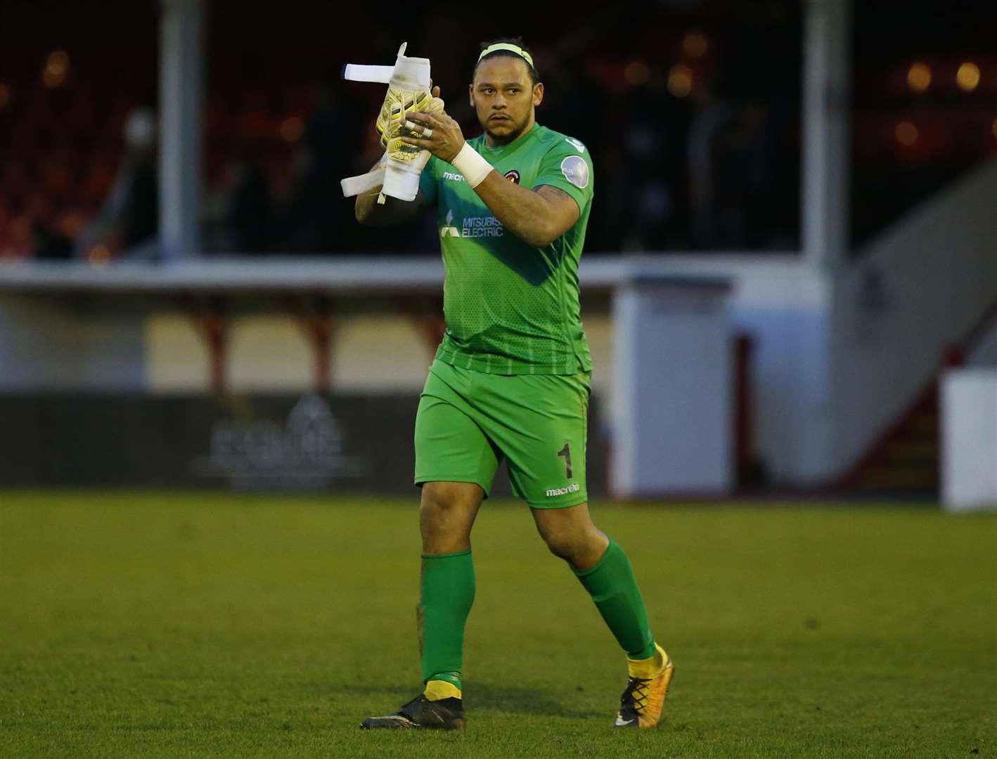 Ebbsfleet goalkeeper Nathan Ashmore Picture: Andy Jones