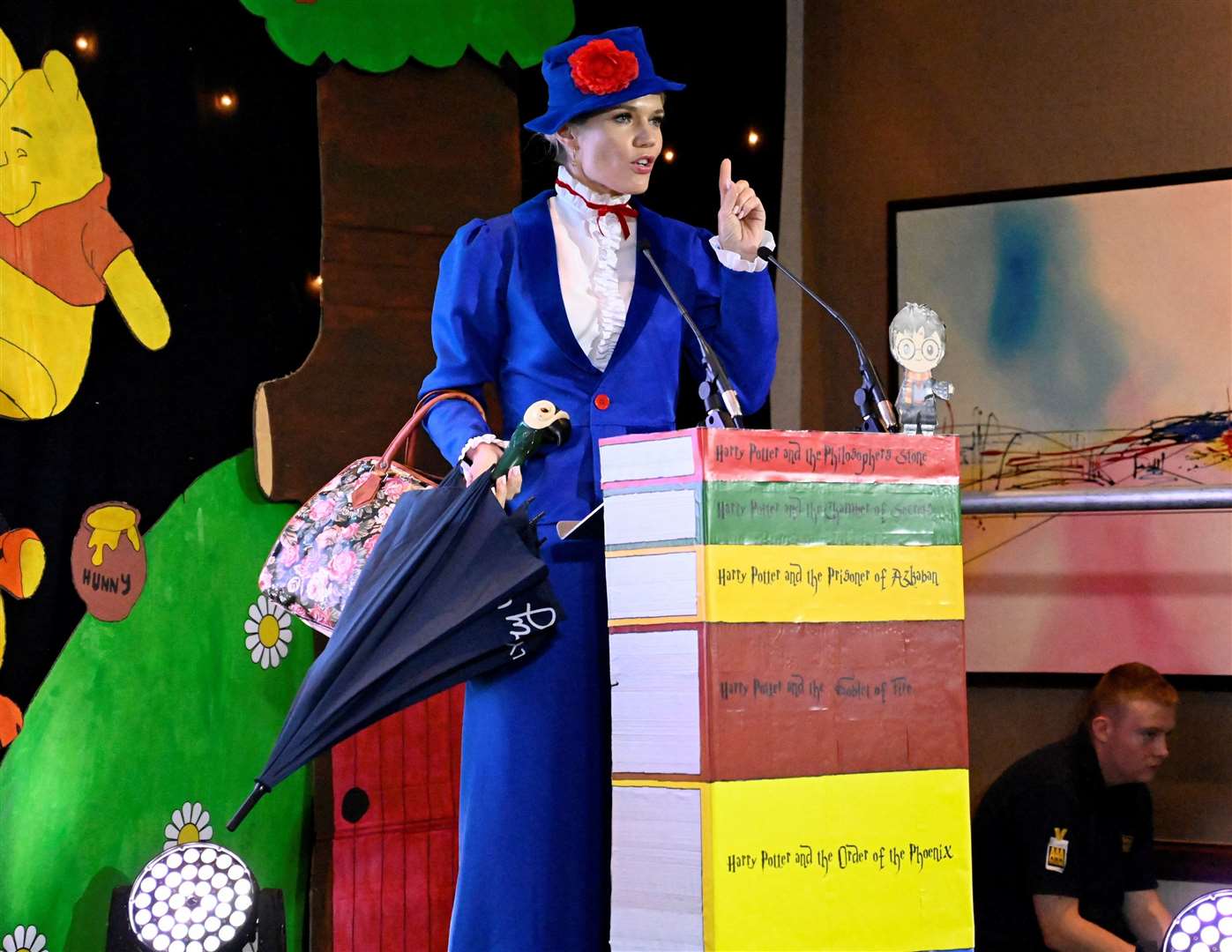 Good Morning Britain presenter Charlotte Hawkins hosting last year’s event dressed as Mary Poppins. Image: Barry Goodwin.