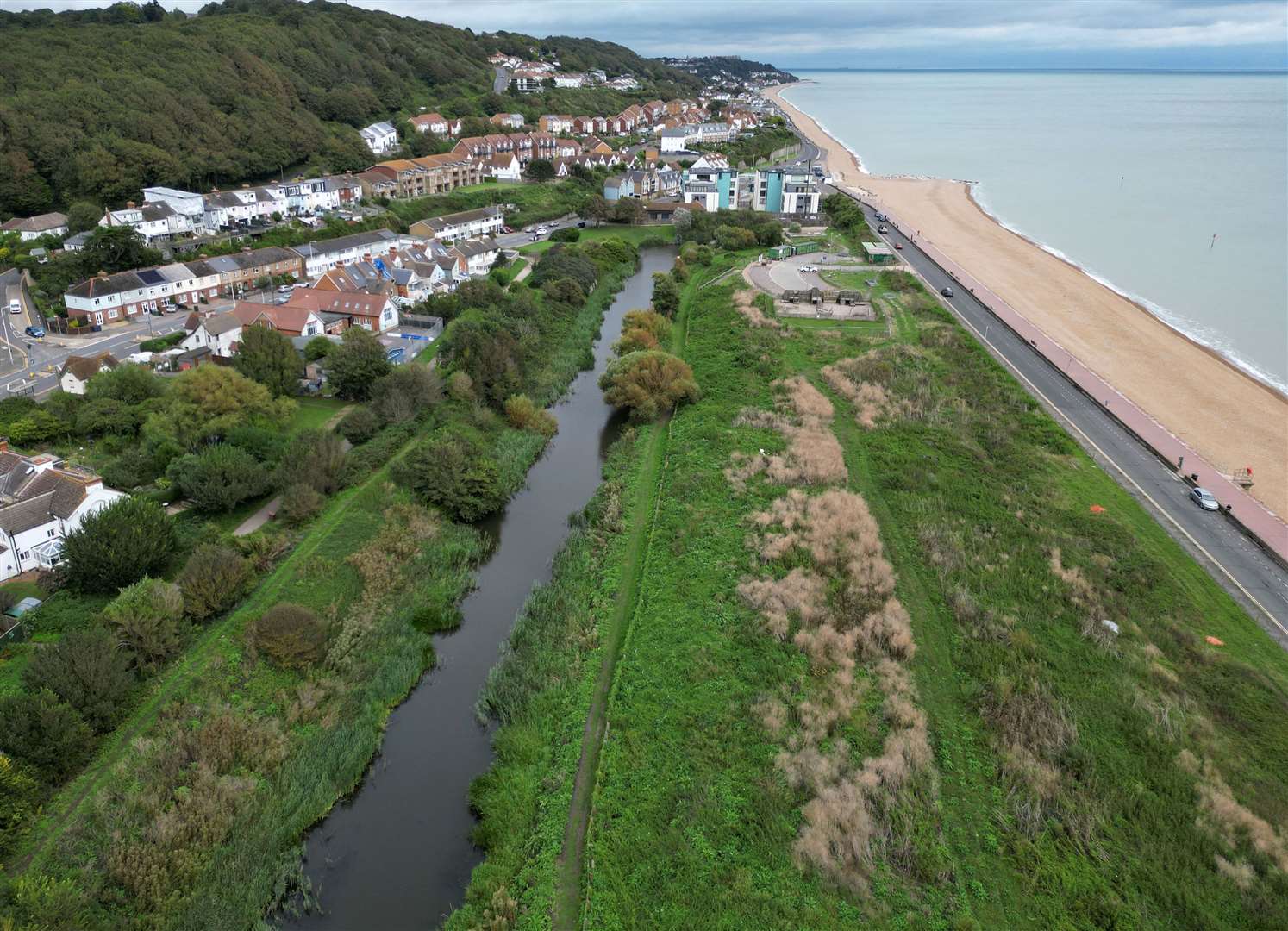 The Princes Parade site sits next to the Royal Military Canal. Picture: Barry Goodwin