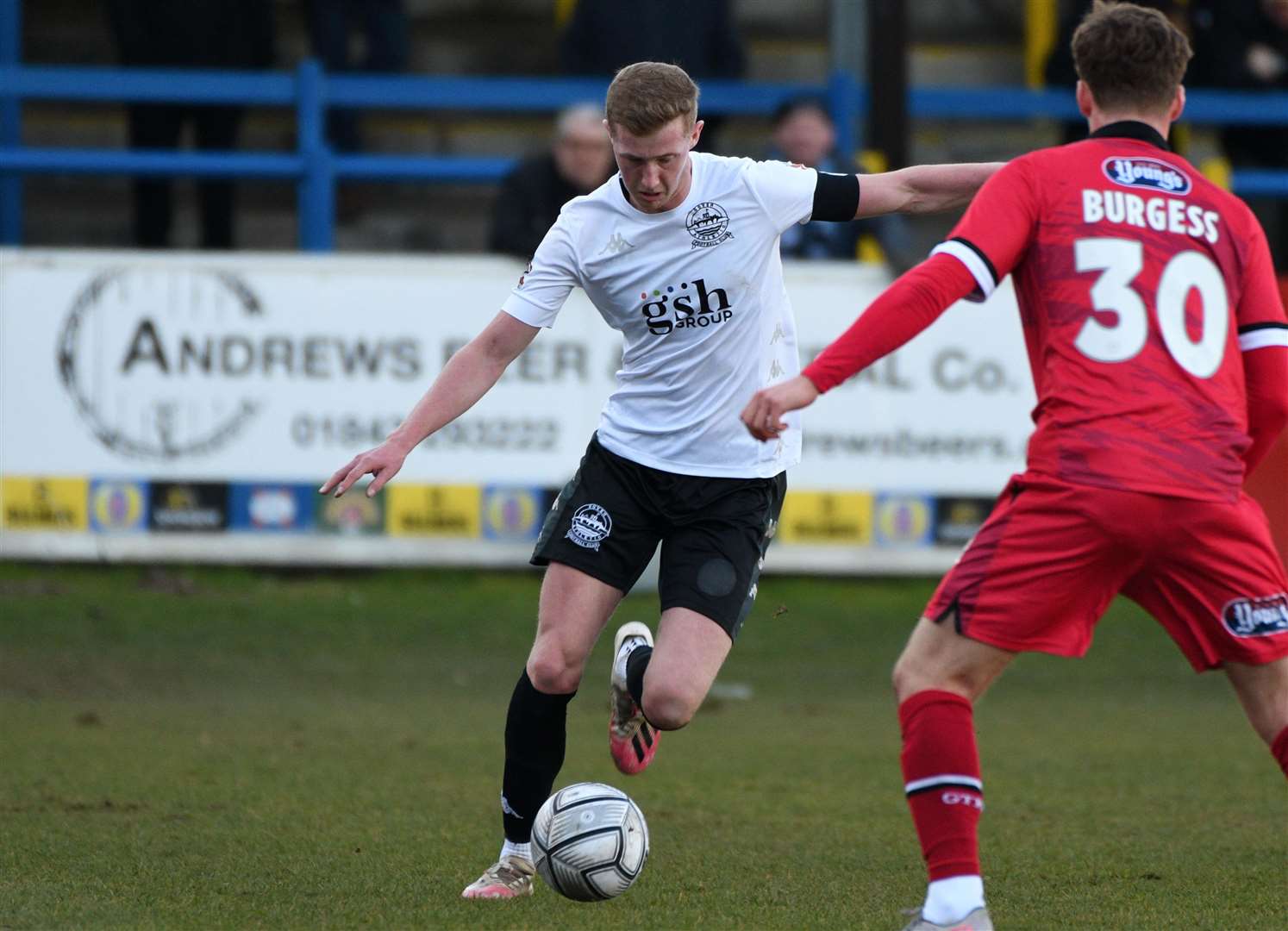 Dover captain Ryan Hanson has returned to the side in recent games. Picture: Barry Goodwin