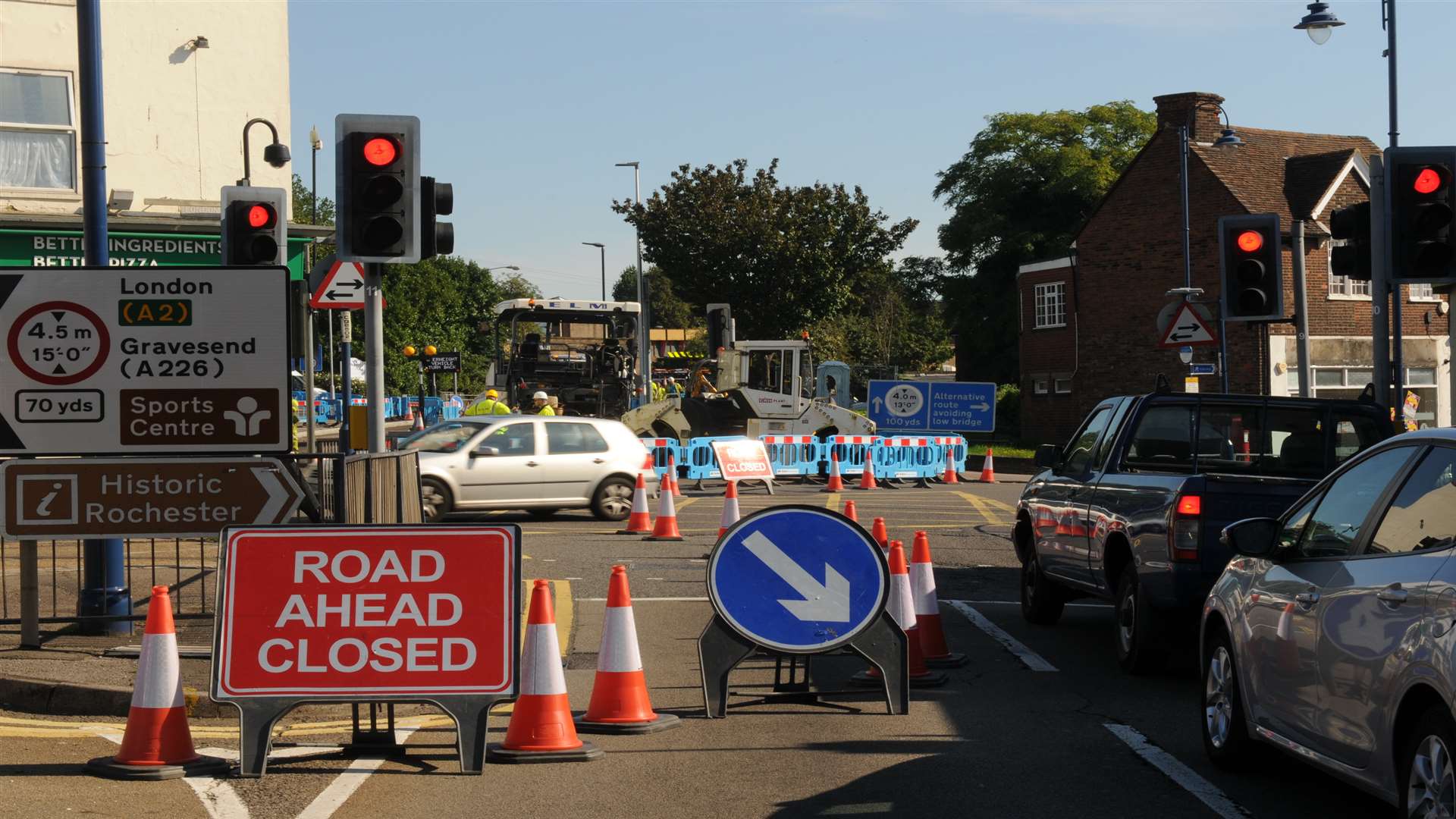 Strood Town Centre Cuxton Road/Gun Lane/A2 junction