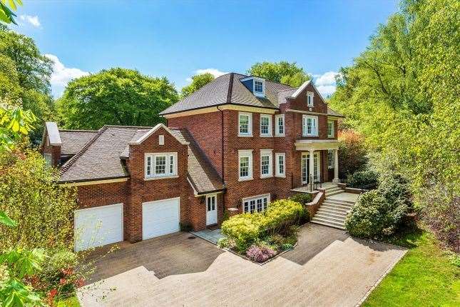 A look at the front of the Georgian-style mansion, built in 2008. Picture: Zoopla