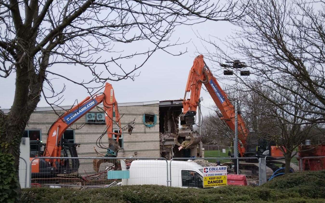 Splashes was demolished in January