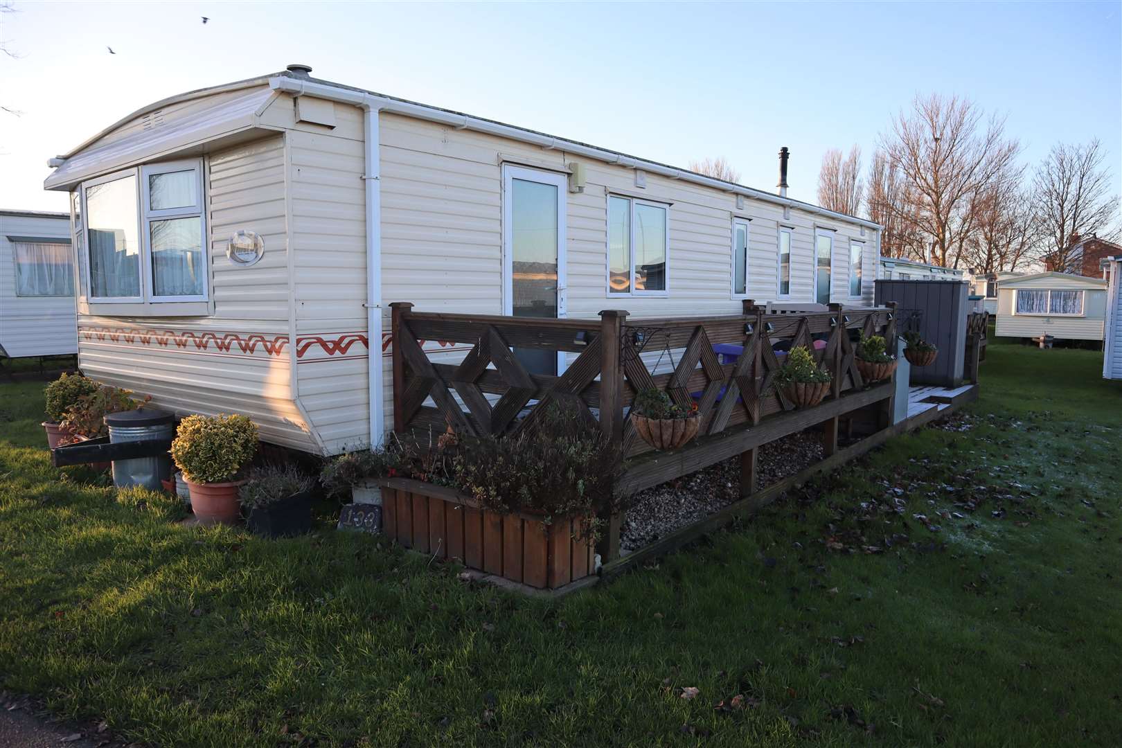 Caravan 133 where ex-Liverpool and England footballer and TV pundit Jamie Redknapp stayed as a boy with his nan and grandad