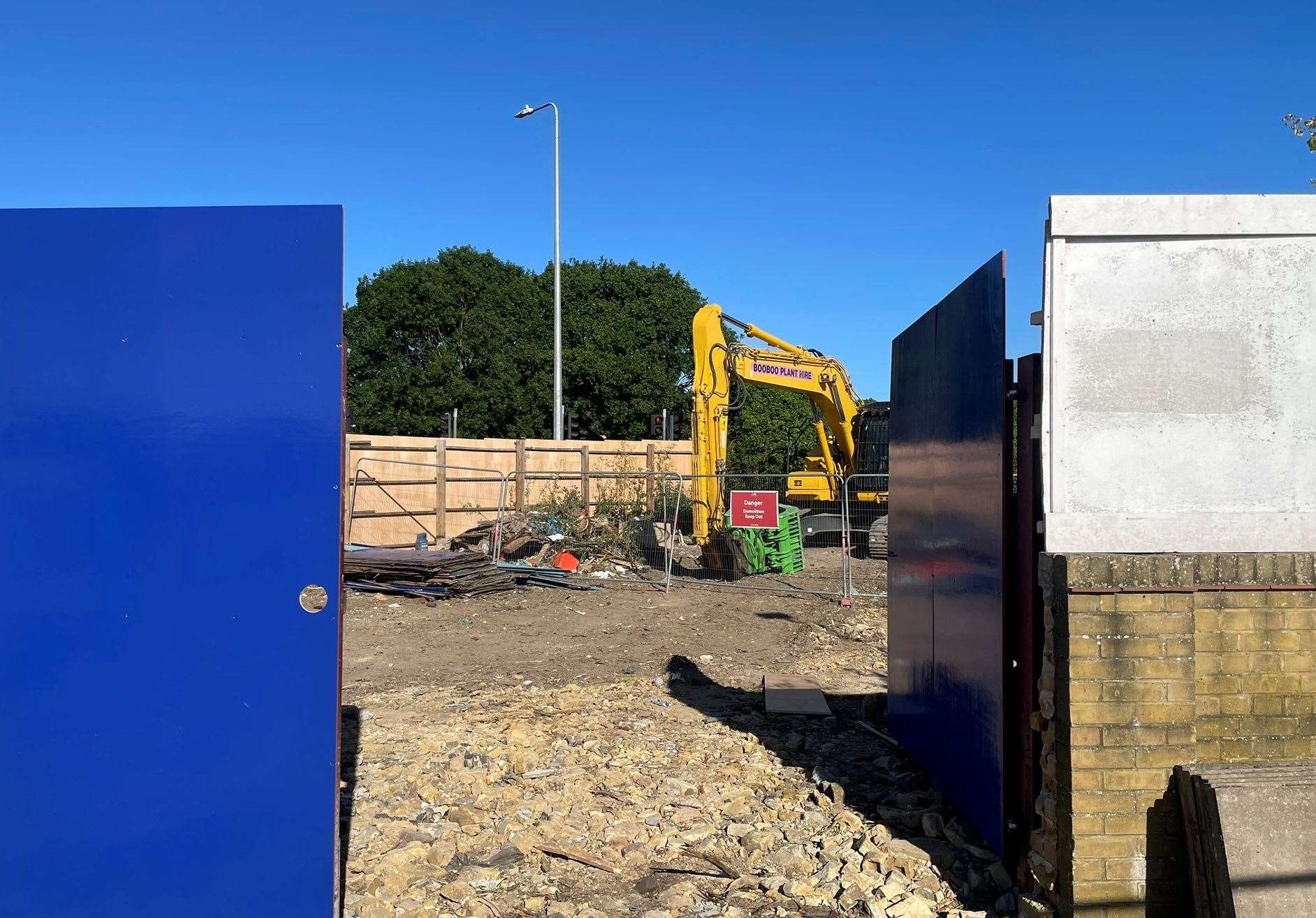 Work is starting on the Aldi supermarket refurbishment in East Street, Sittingbourne. Picture: Joe Crossley