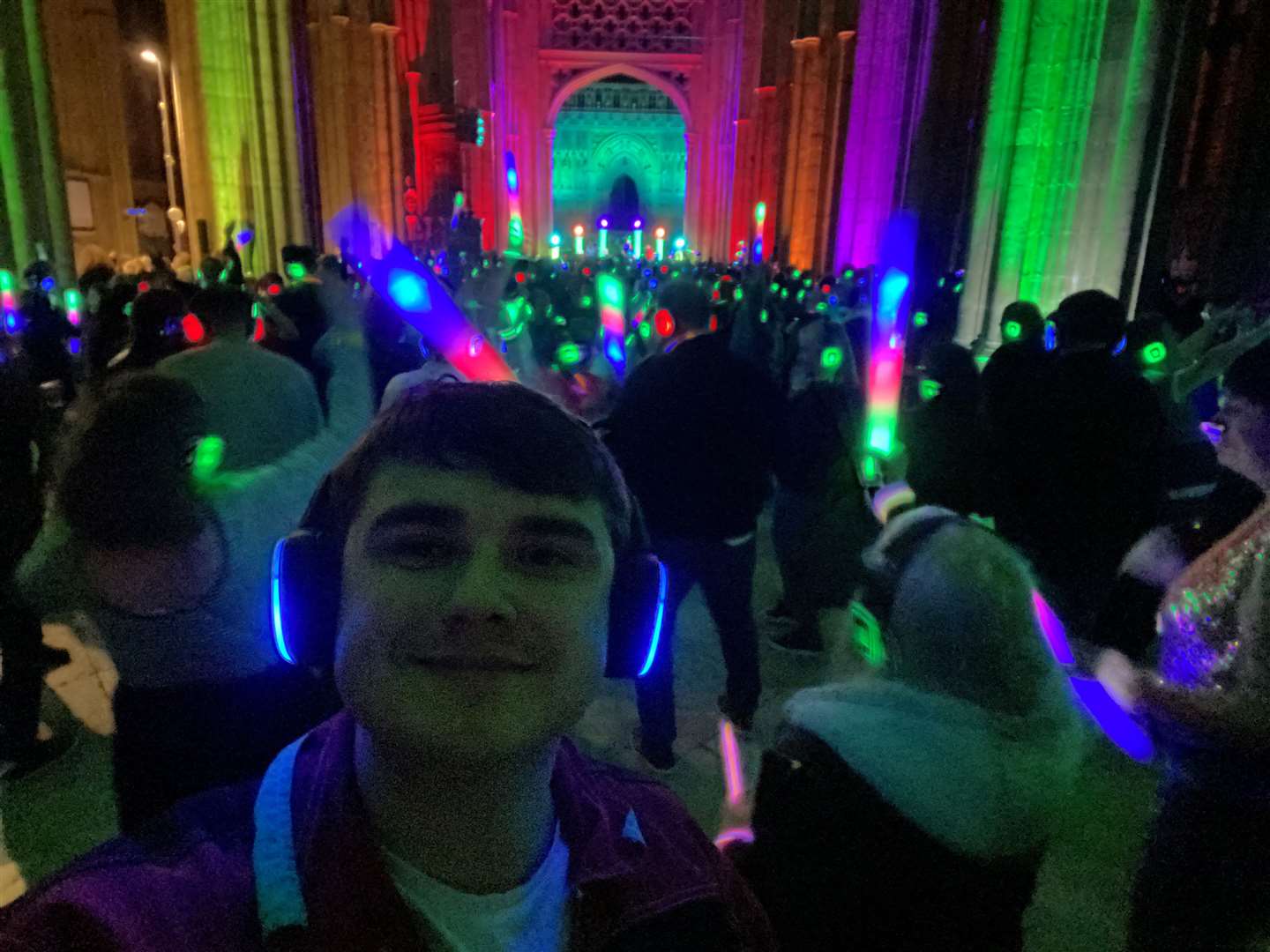 Reporter Max Chesson raving in the Nave