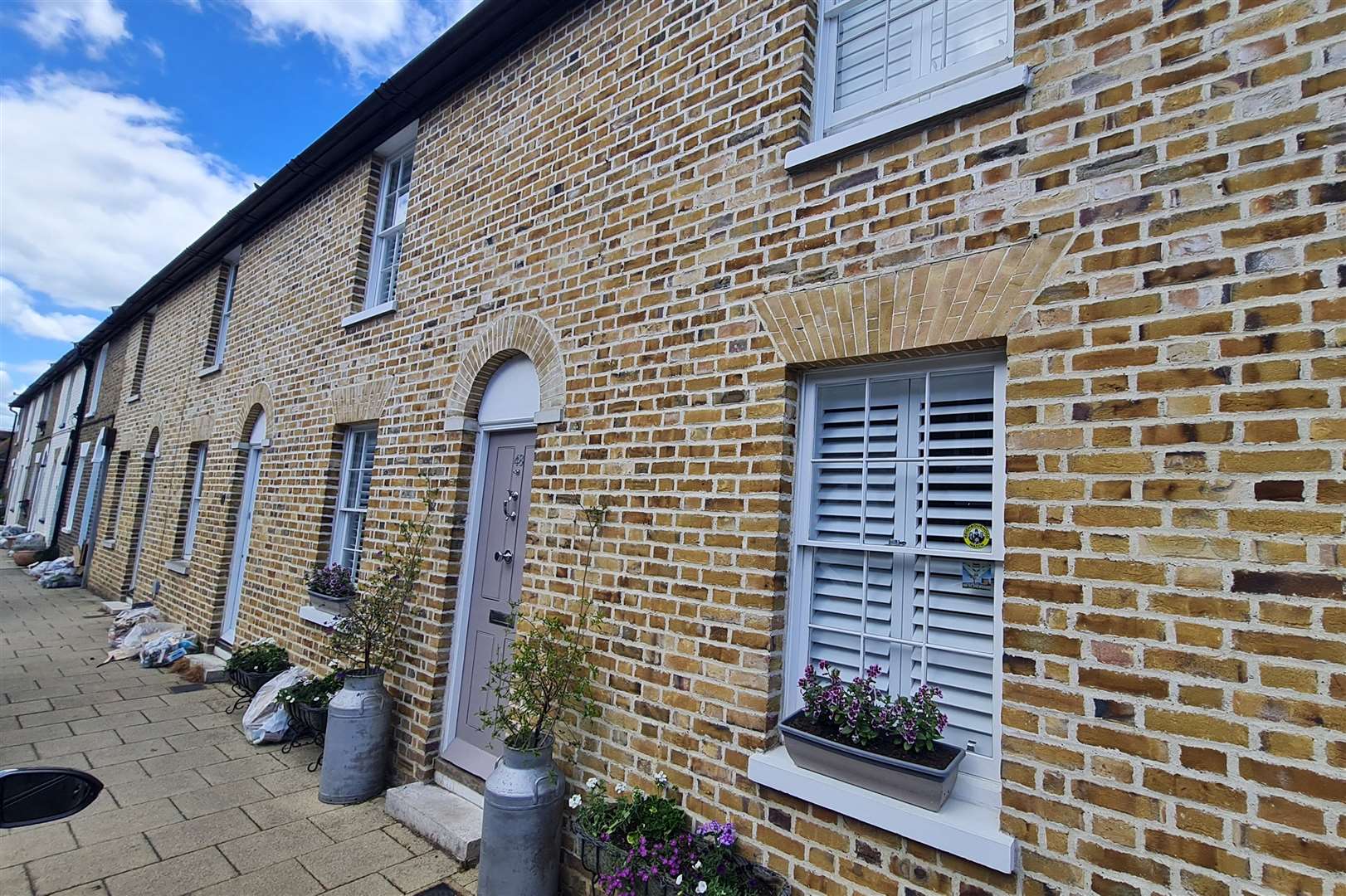 The devastated street scene in Abbey Street, Faversham, was eventually replaced with a new terrace of period-style properties