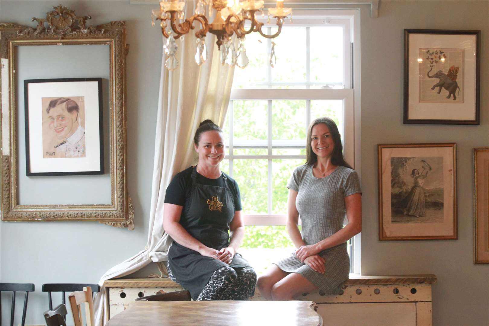 Sisters Lesley and Nicole Parry, sisters and owners of The Curious Eatery in Boughton Monchelsea which is up for an award. Picture: John Westhrop