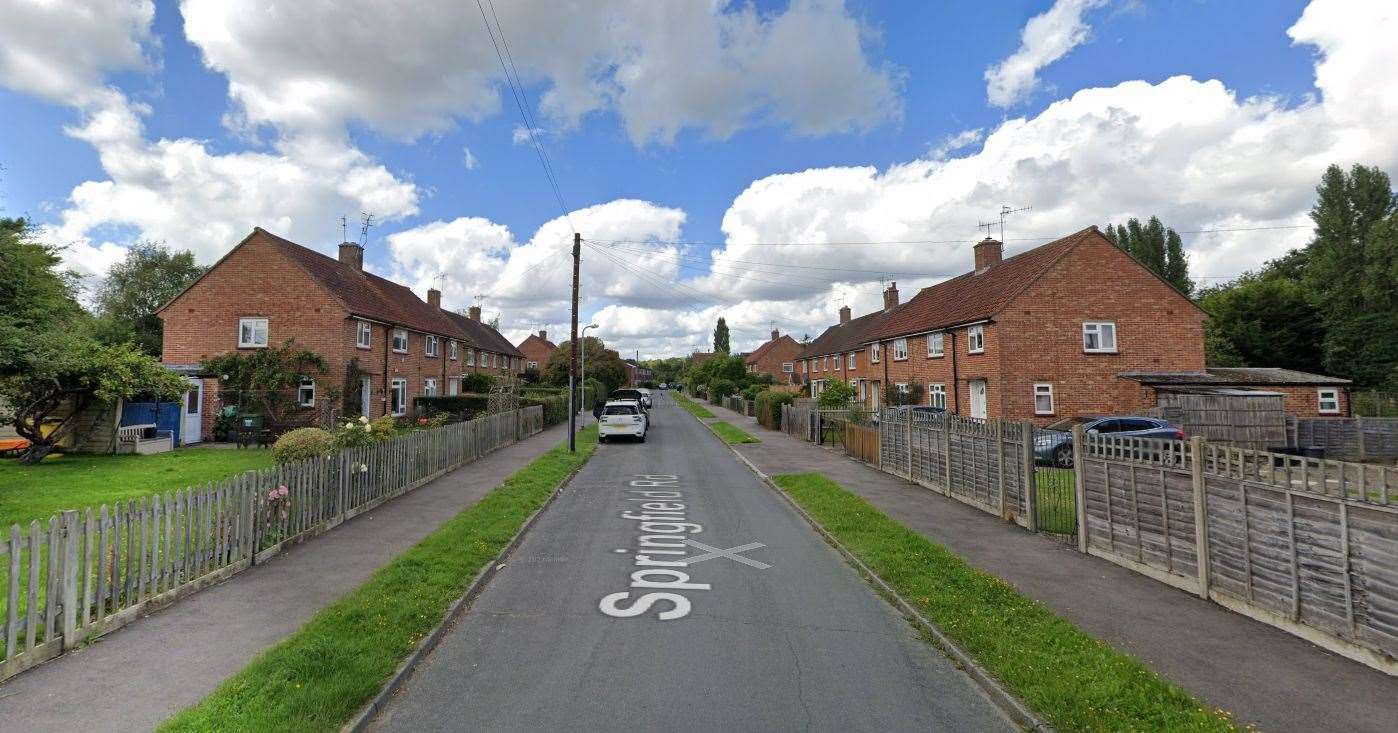 The incident happened in Springfield Road, Edenbridge. Picture: Google Maps