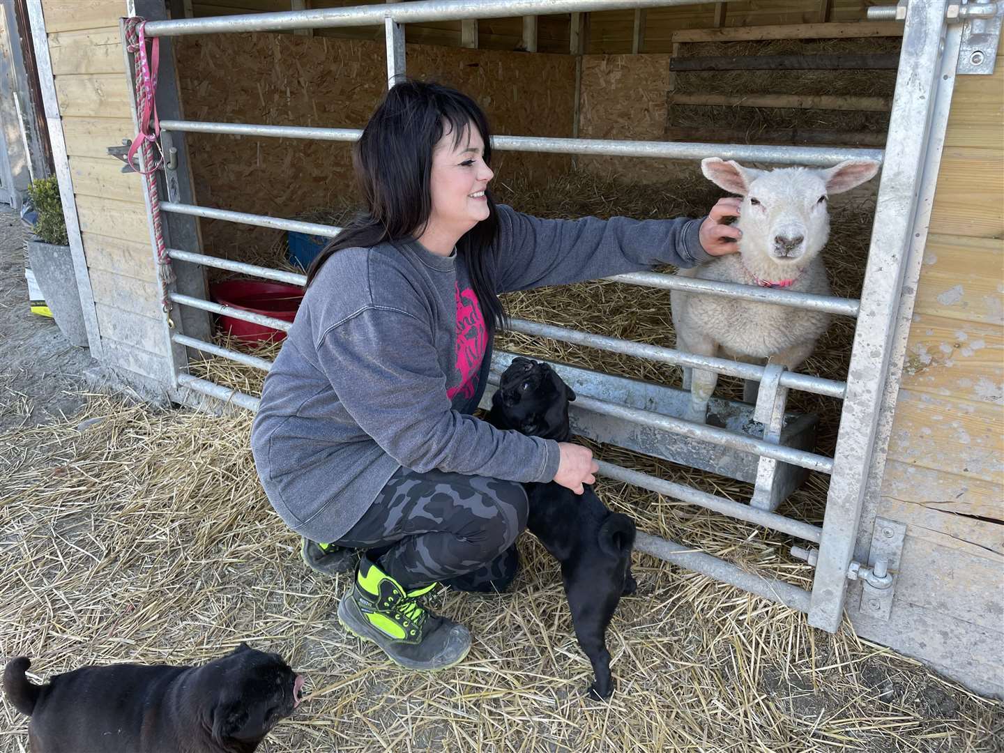 Amey James, founder of The Happy Pants Animal Ranch at Bobbing, near Sittingbourne