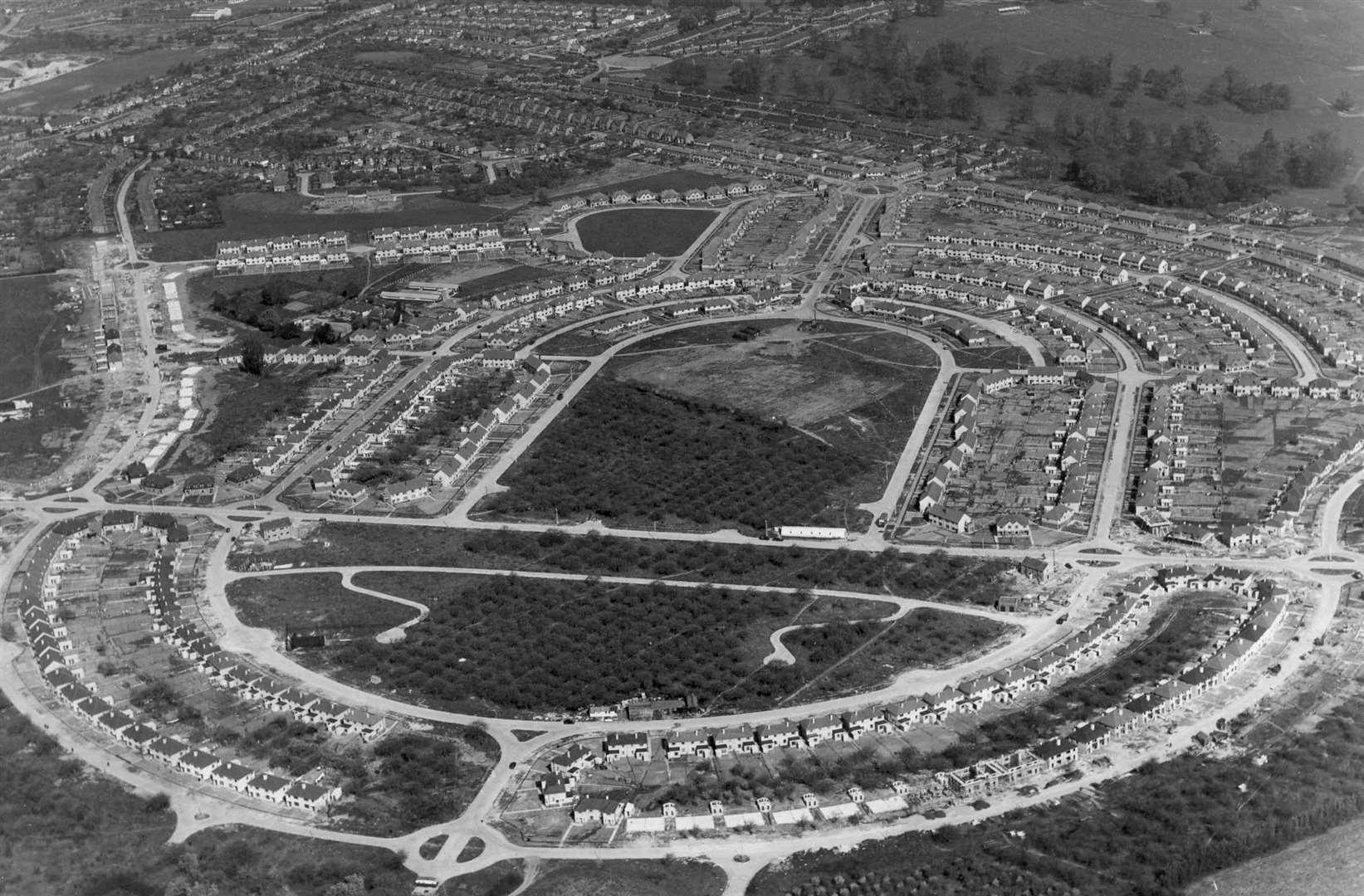 This picture shows Shepway Estate nearing completion. Picture: 'Images of Maidstone' book page 30.