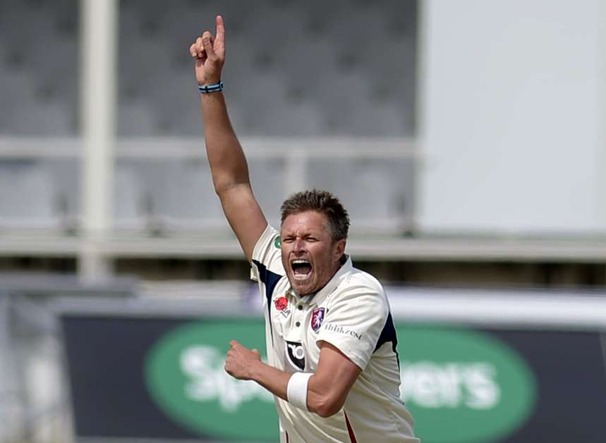 Kent fast bowler Mitch Claydon. Picture: Barry Goodwin