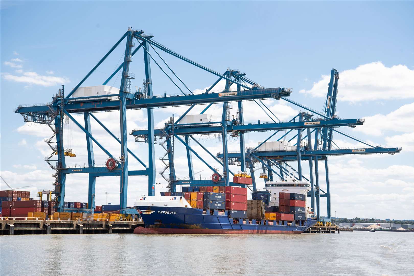 The vessel would be docked at Tilbury in Essex across the Thames from the construction site on the Swanscombe Peninsula. Picture: Matt Crossick/PA Wire