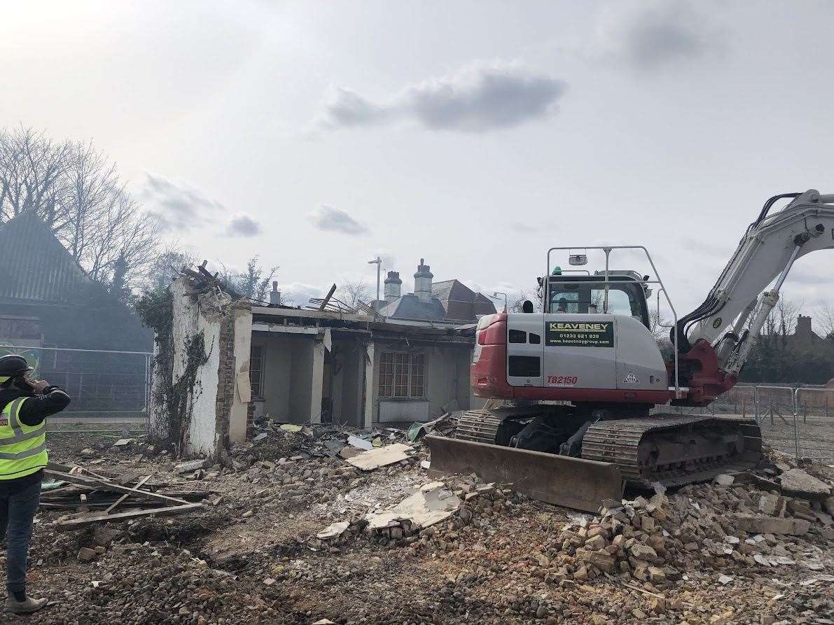 What remained of the former farmhouse in Broomfield, near Herne Bay