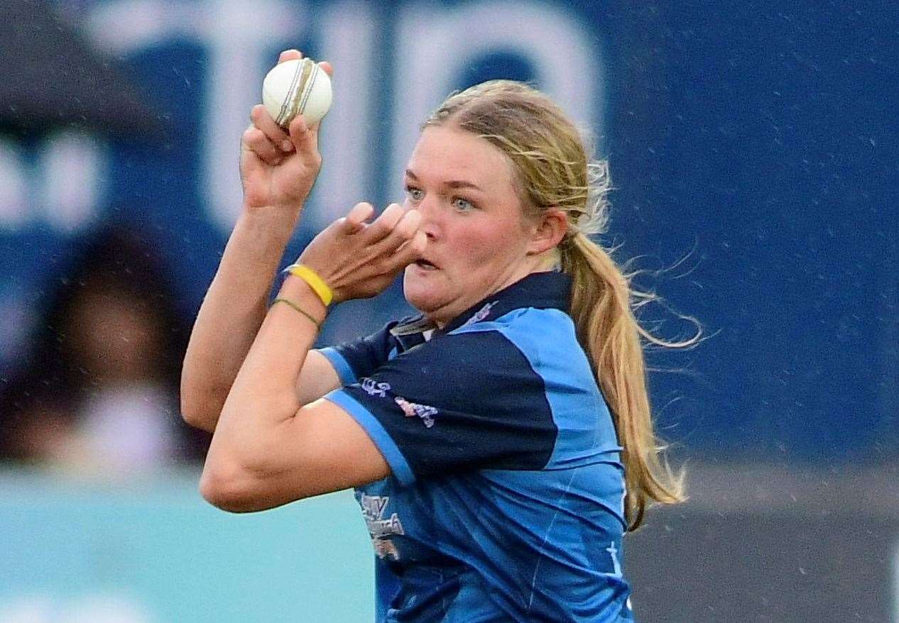 Kent Women’s Ryana MacDonald-Gay - made her England One-Day International debut this month. Picture: Barry Goodwin