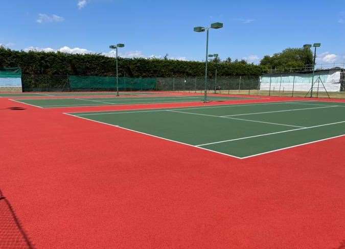 Hard courts at Frindsbury Lawn Tennis Club. Picture: Darren Marshall