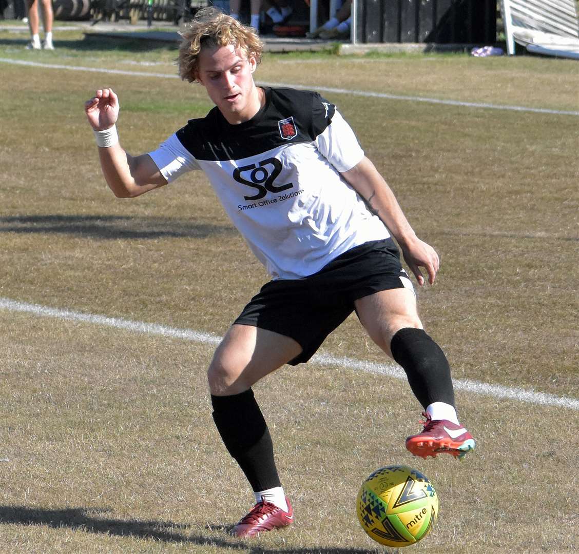 Ex-Faversham player Nathan Wood on Tuesday scored for Tonbridge as they beat the Lilywhites 2-0. Picture: Randolph File