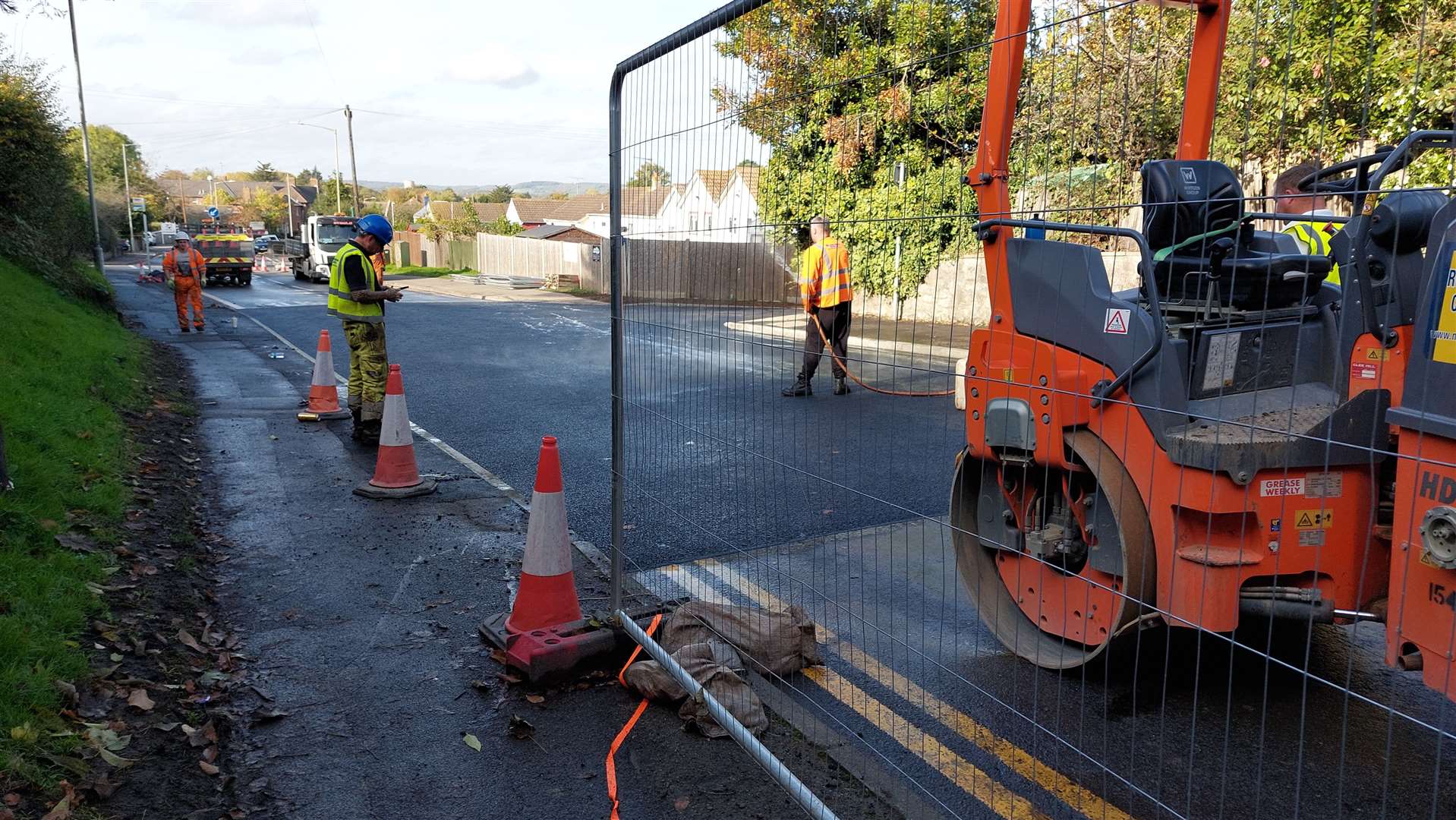 Workers are preparing to reopen the road