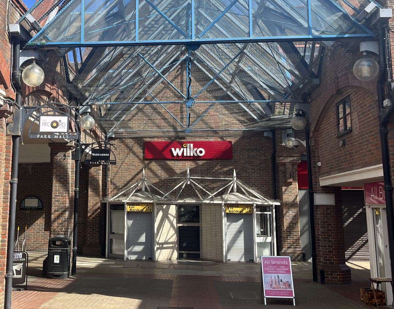 Wilko remains vacant in Ashford's Park Mall