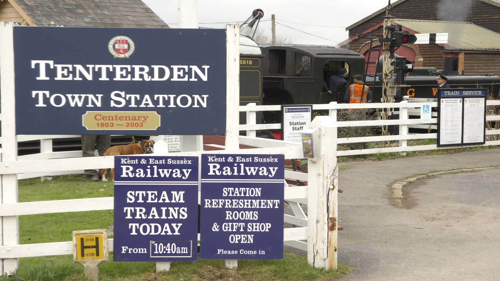 The Kent & East Sussex Railway in Station Road, Tenterden