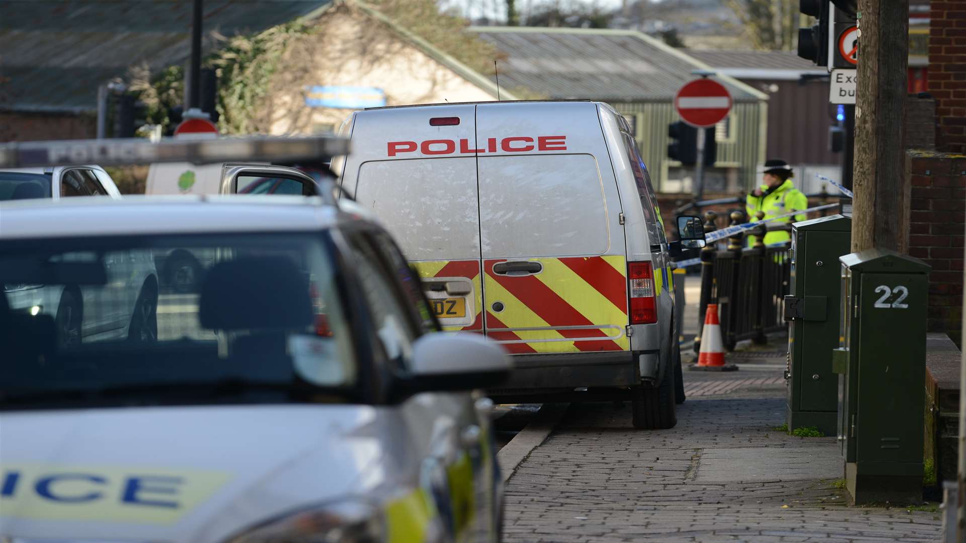 The scene at the junction of Star Hill and Victoria Road in Rochester