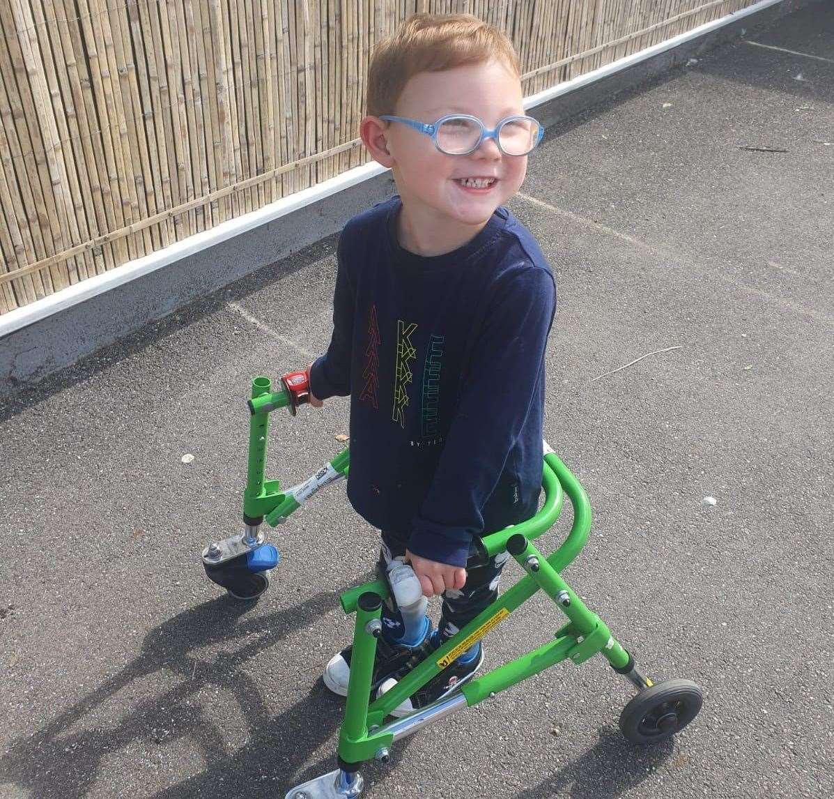 Teddy Baker, from Whitstable, has joined a battle to save Joy Lane swimming pool. Picture: Sarah Baker