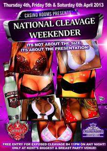 The Casino Rooms in Rochester is holding a "Cleavage Weekender"