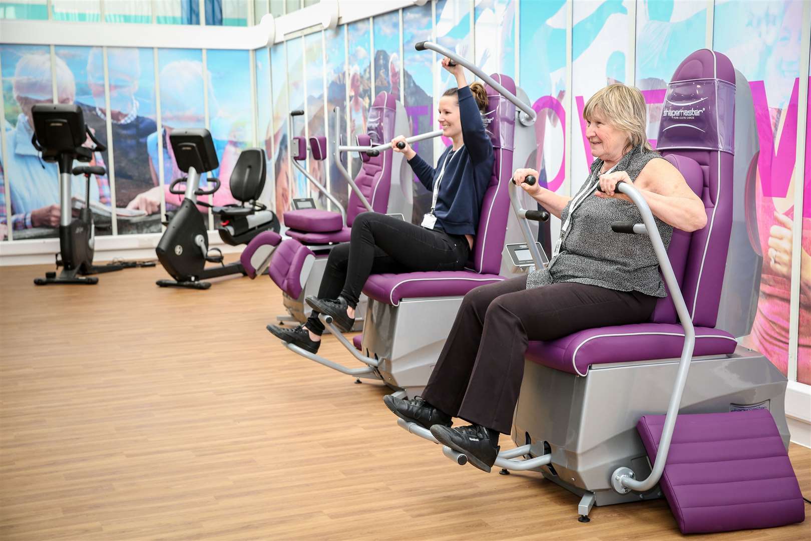 Ann Stupple and Rachel Lucas in Sheppey Leisure Complex's new health studio