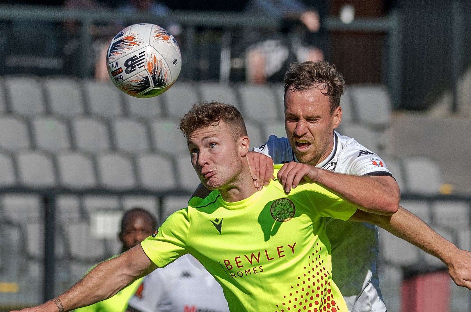 Dover's Jordan Higgs struck against his old club in their Boxing Day 1-1 draw at Dulwich. Picture: Stuart Brock