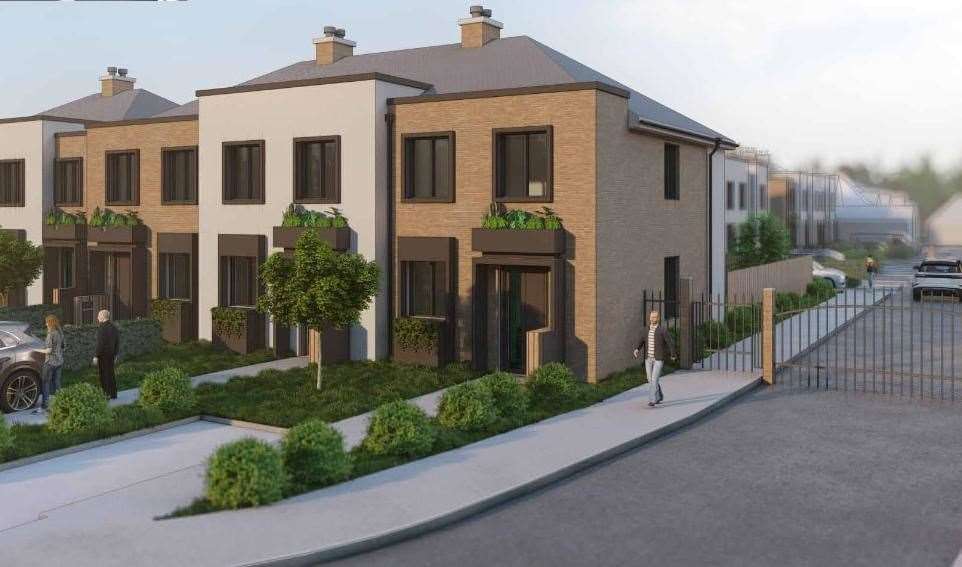 Thirteen new homes in a gated community are proposed to replace the vacant care home. Picture: Atelier Architects