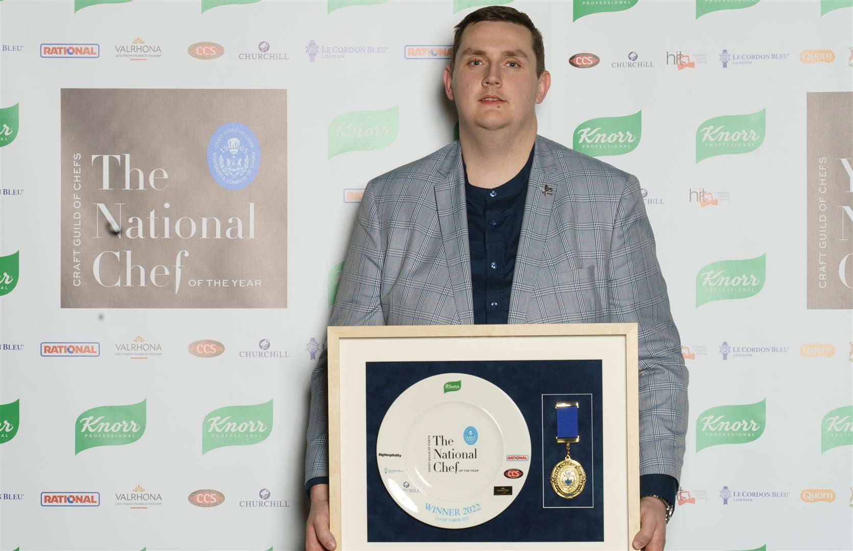 Thomas Swaby, who lives in Gillingham, with his award