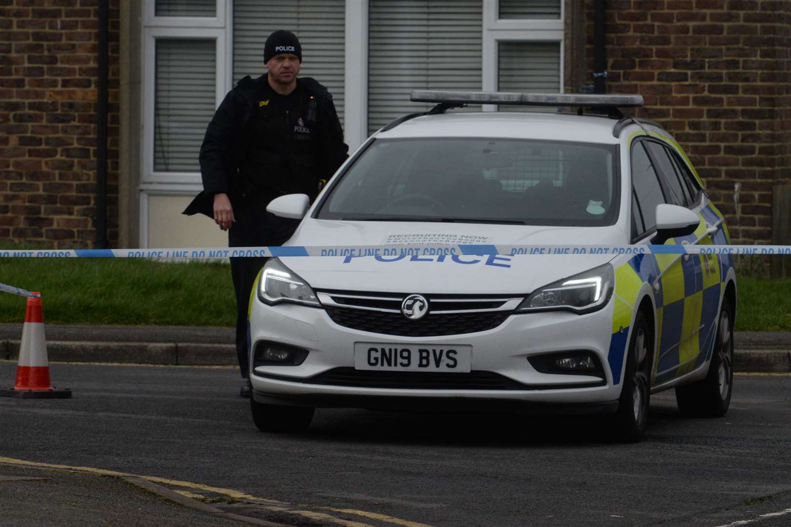 The scene around the Brookfield Road and Clockhouse area of Ashford at the time of the stabbing. Picture: Chris Davey