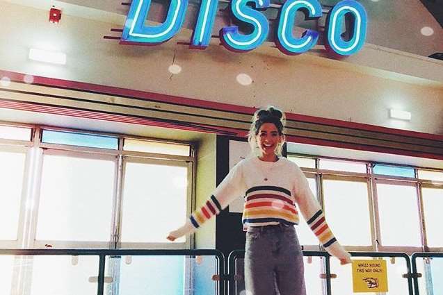 Zoella at Dreamland. Pic: @Zoella