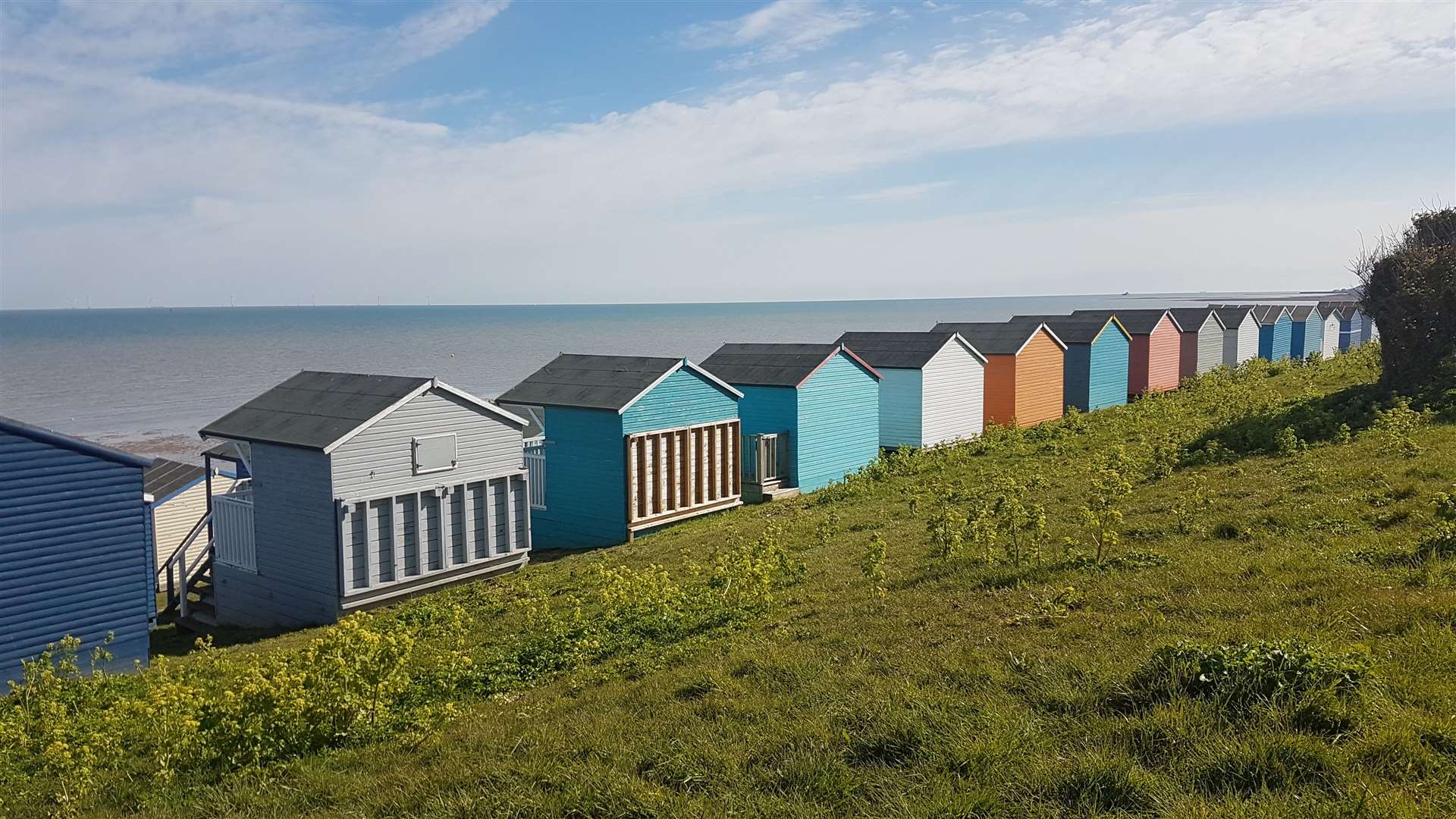 Beach huts at Tankerton