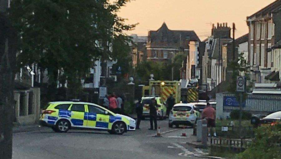 The fire broke out in Parrock Street, Gravesend, on Sunday