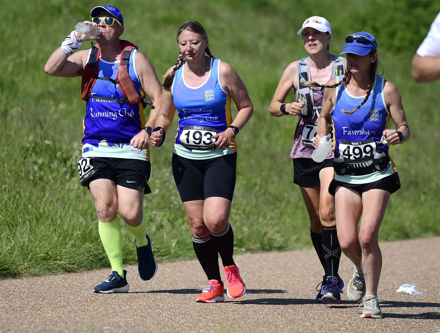 A group of Faversham runners Picture: Barry Goodwin