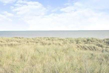 The house in Greatstone on Romney Marsh overlooks the beach and boasts sea views