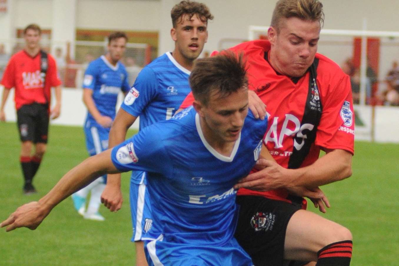 Ben Chapman in action for Gills during pre-season Picture: Steve Crispe