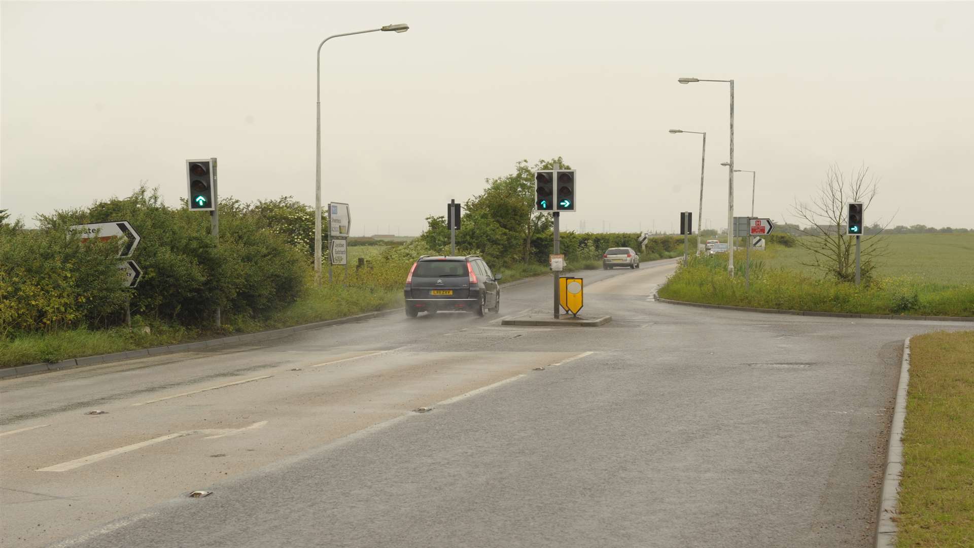 Barton Hill Drive's junction with Lower Road, Minster