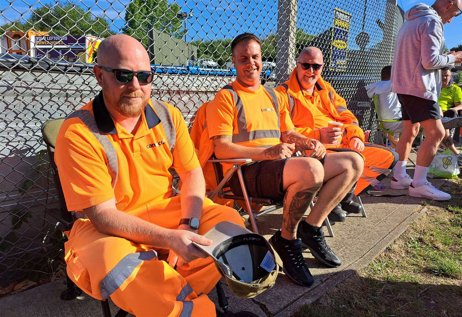 Canenco workers on the picket line in Wincheap, Canterbury