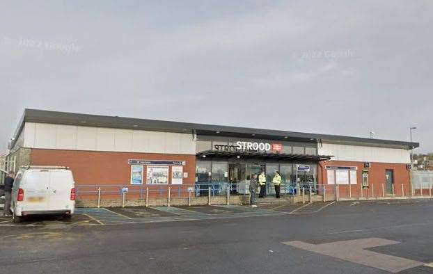 Tahir met his victim at Strood Station. Picture: Google Street View