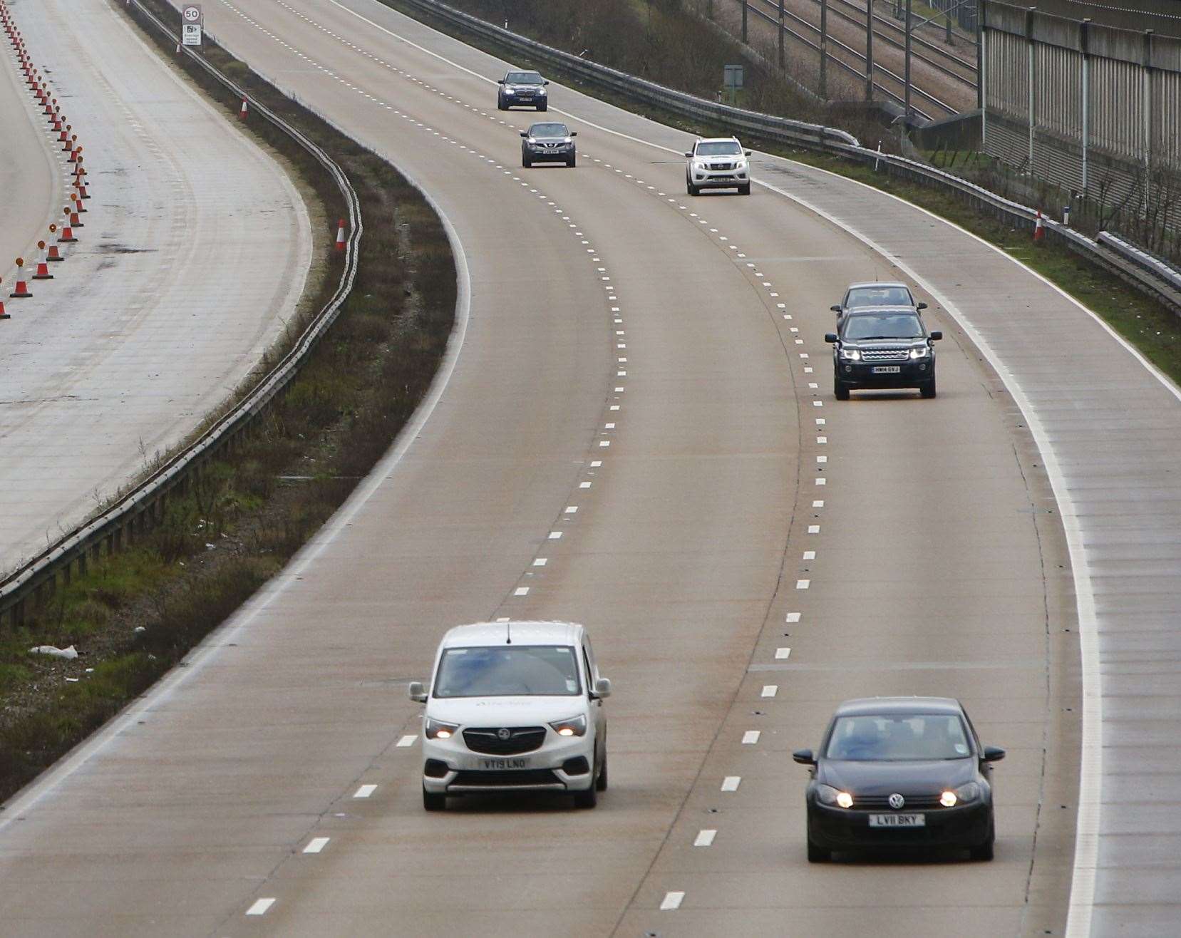 The coastbound stretch between Junctions 8 and 9 will close tonight. Picture: Andy Jones