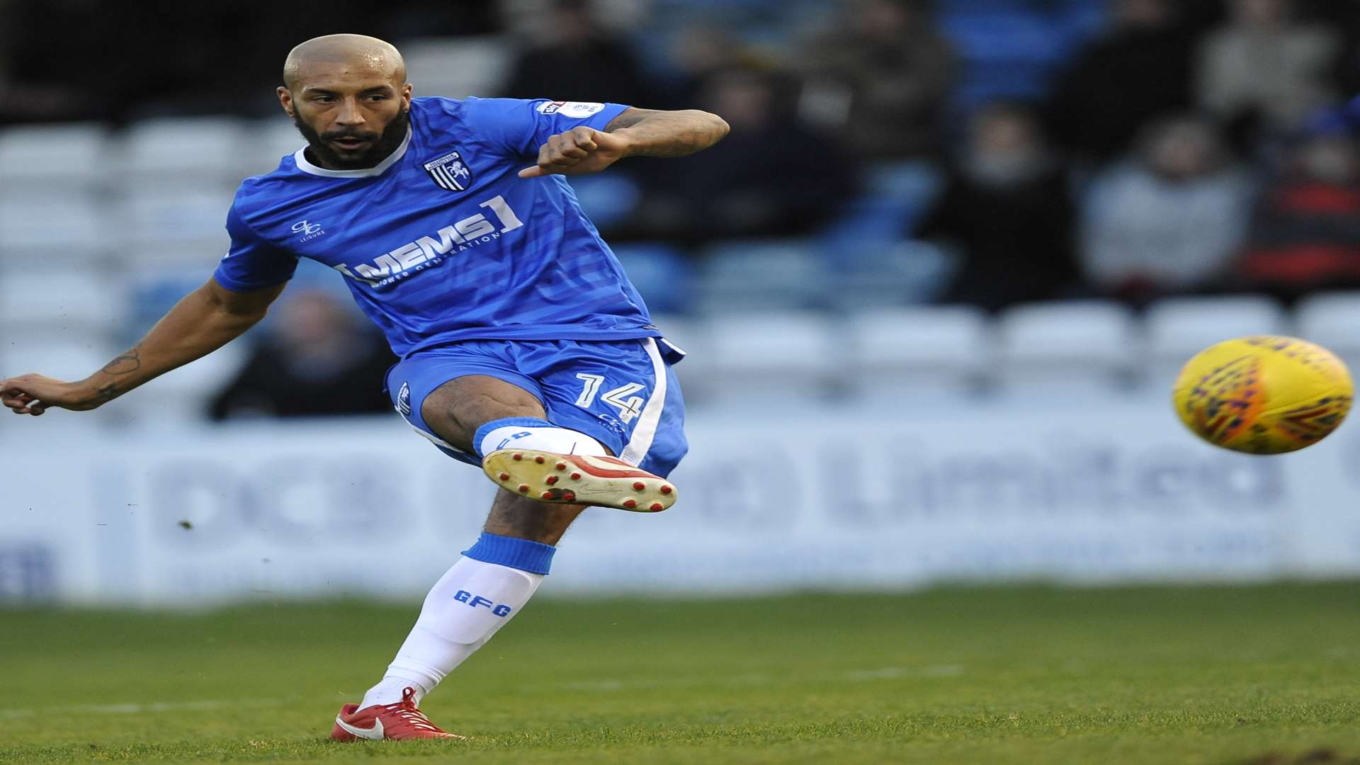 Josh Parker tries to find a way through the visitors' defence Picture: Ady Kerry