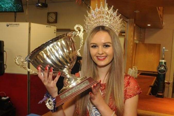 Tiffany Lawrence, 17, was crowned the new Miss Deal for 2022 Picture: Alun Sambrook